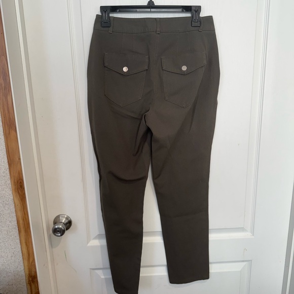 White House Black Market Olive Green Women Jeans - Picture 2 of 5